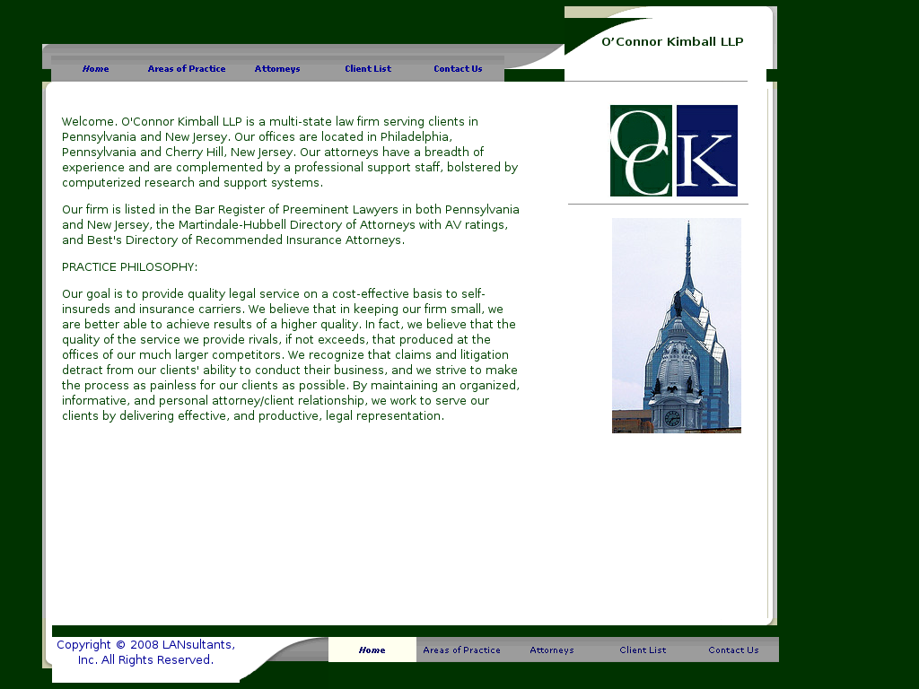 website screenshot