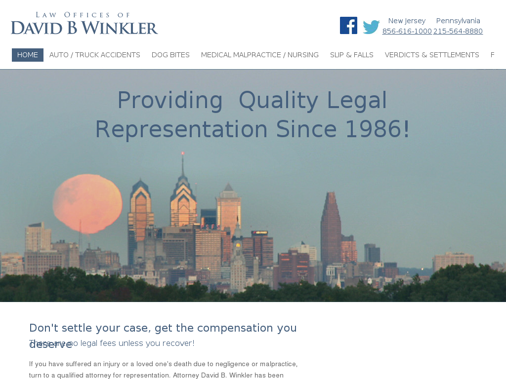 website screenshot