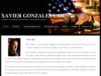 XAVIER GONZALES website screenshot