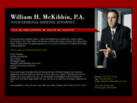 WILLIAM MC KIBBIN website screenshot