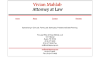 VIVIAN MAHLAB website screenshot