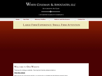 DOROTHY WHITE-COLEMAN website screenshot