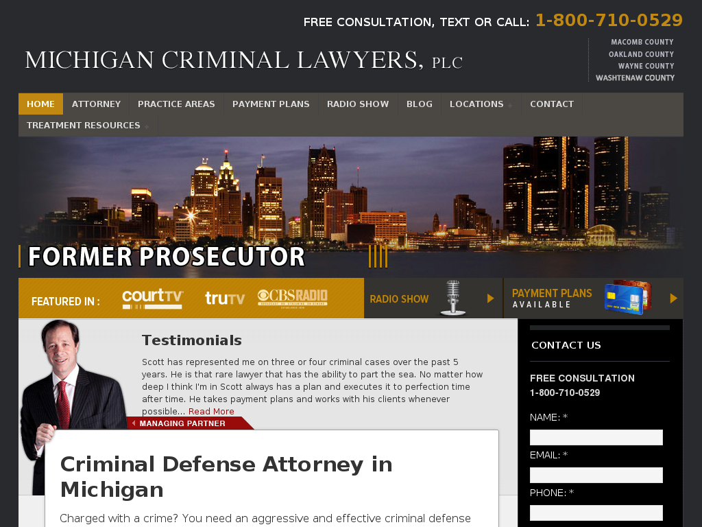 website screenshot