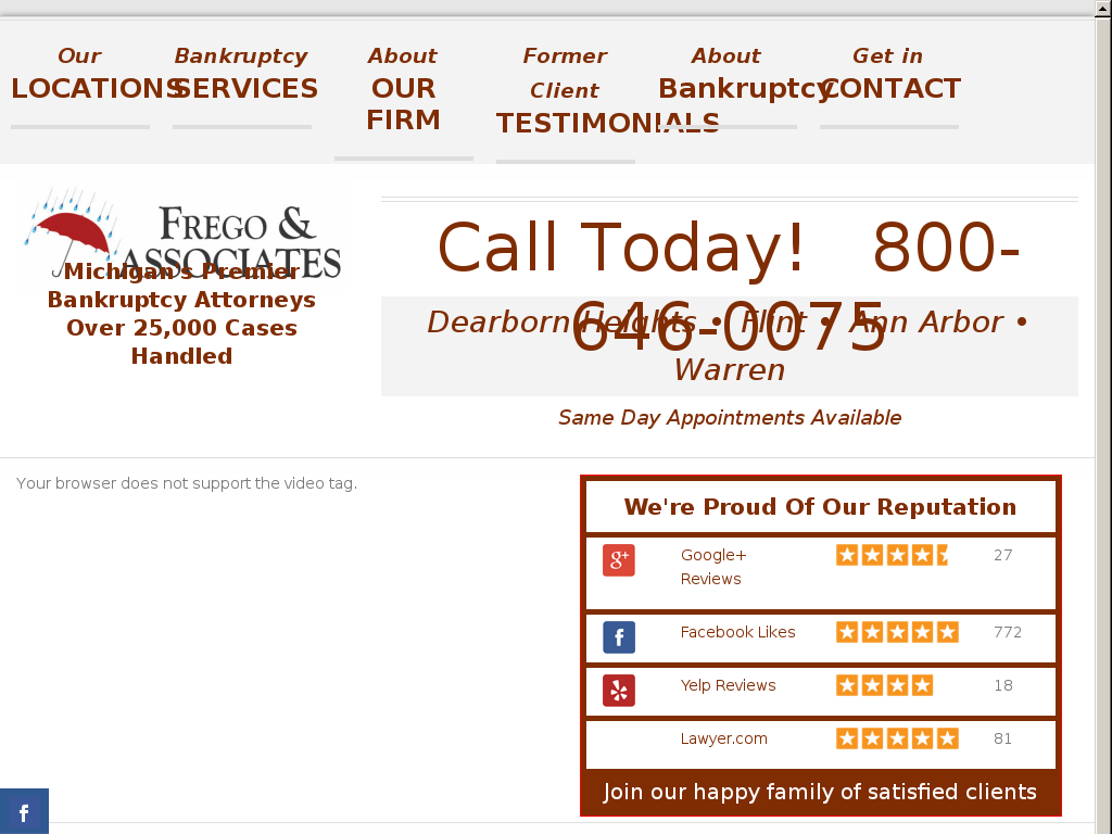 website screenshot
