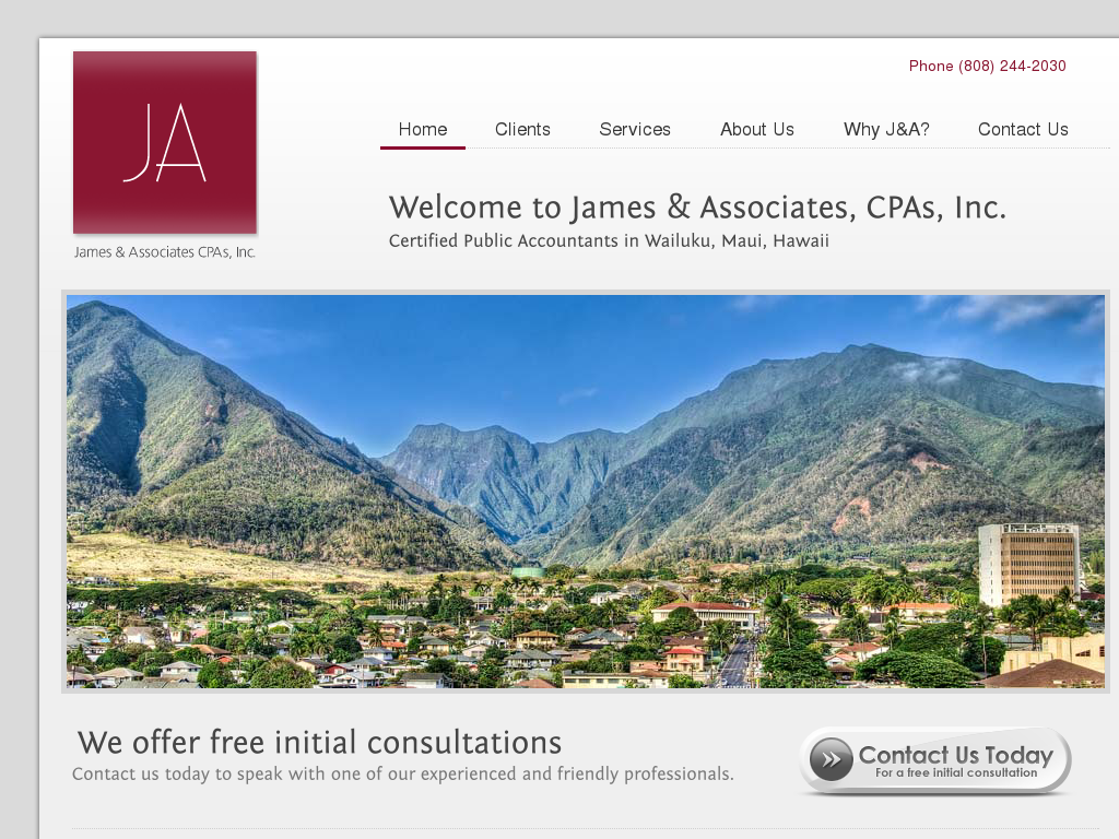 website screenshot