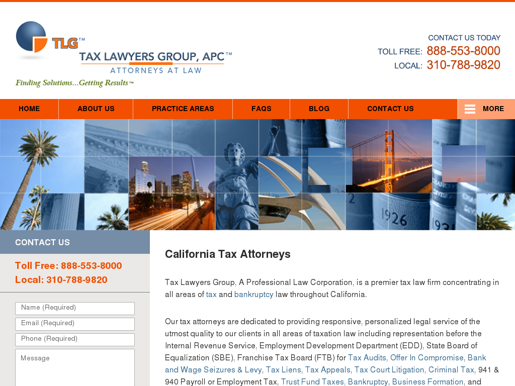website screenshot