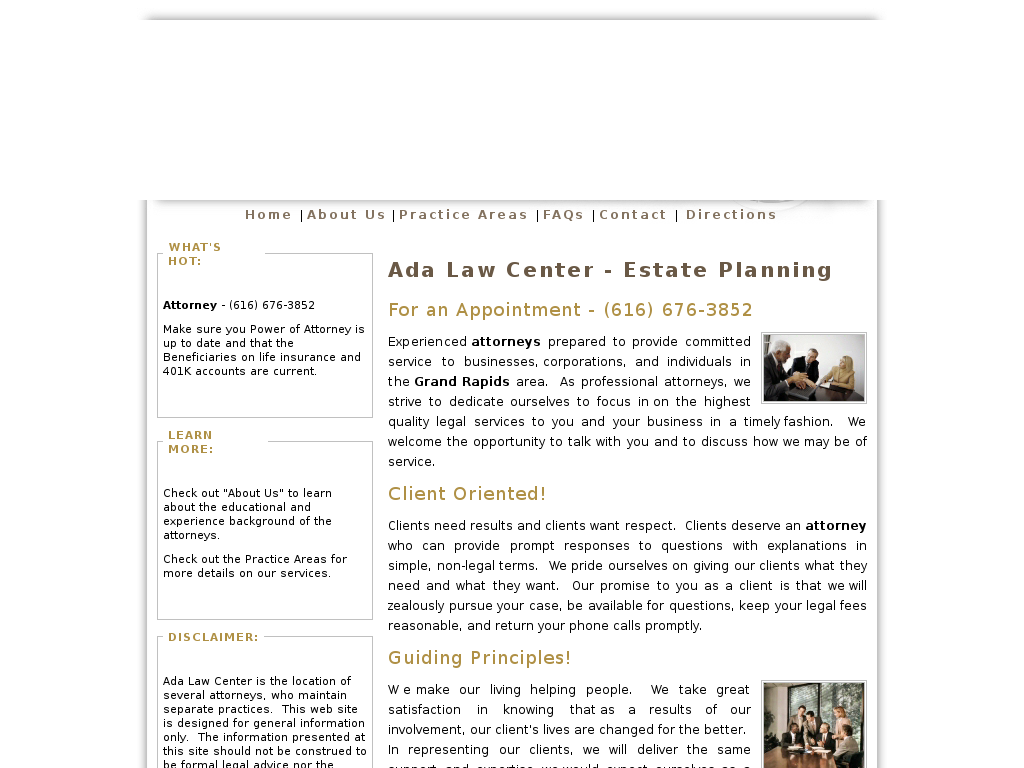 website screenshot