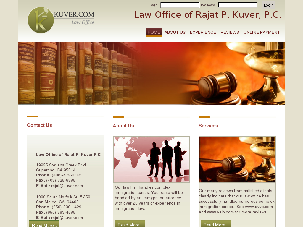 website screenshot