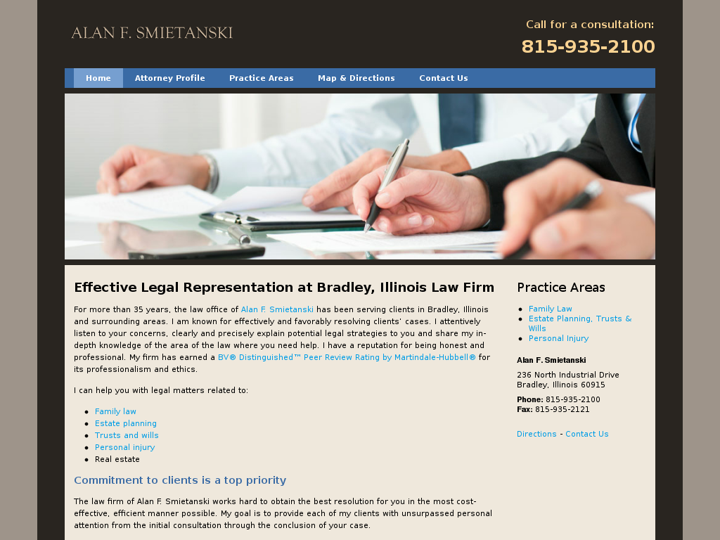 website screenshot
