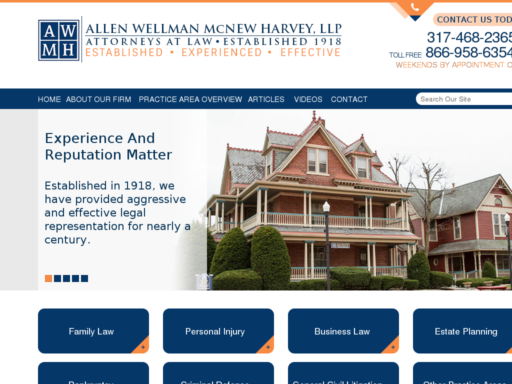 website screenshot