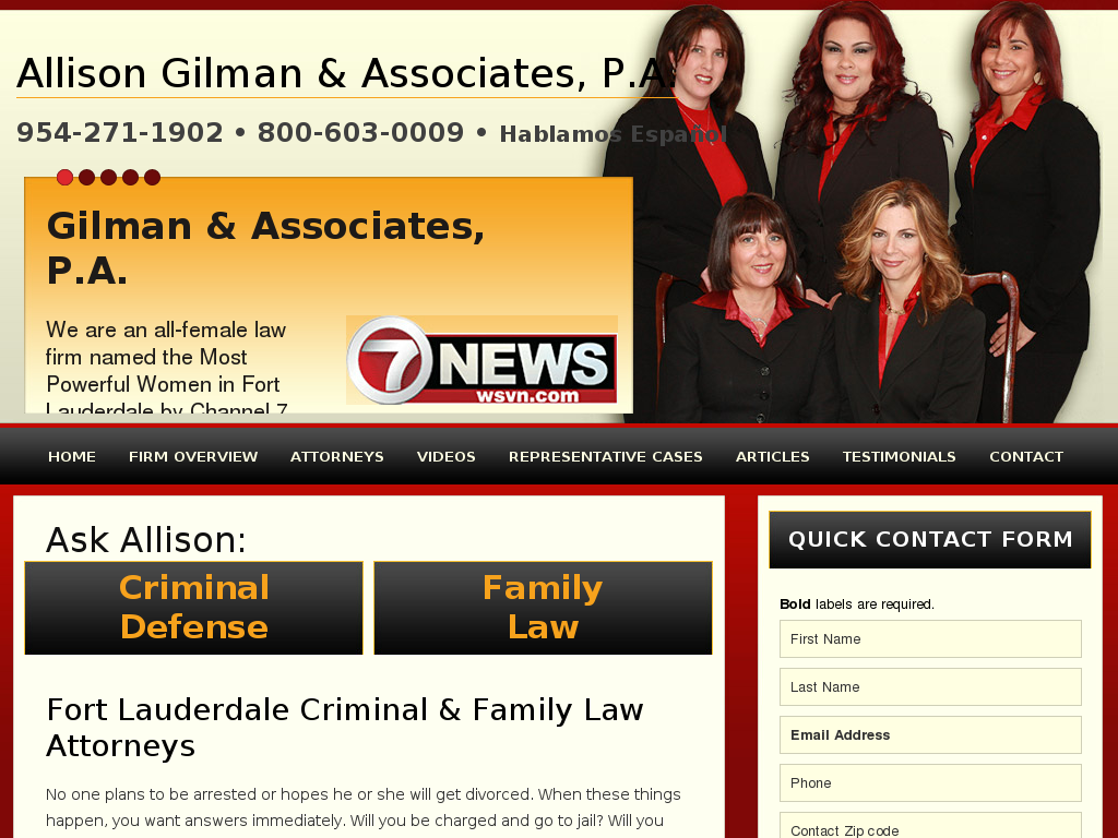 website screenshot
