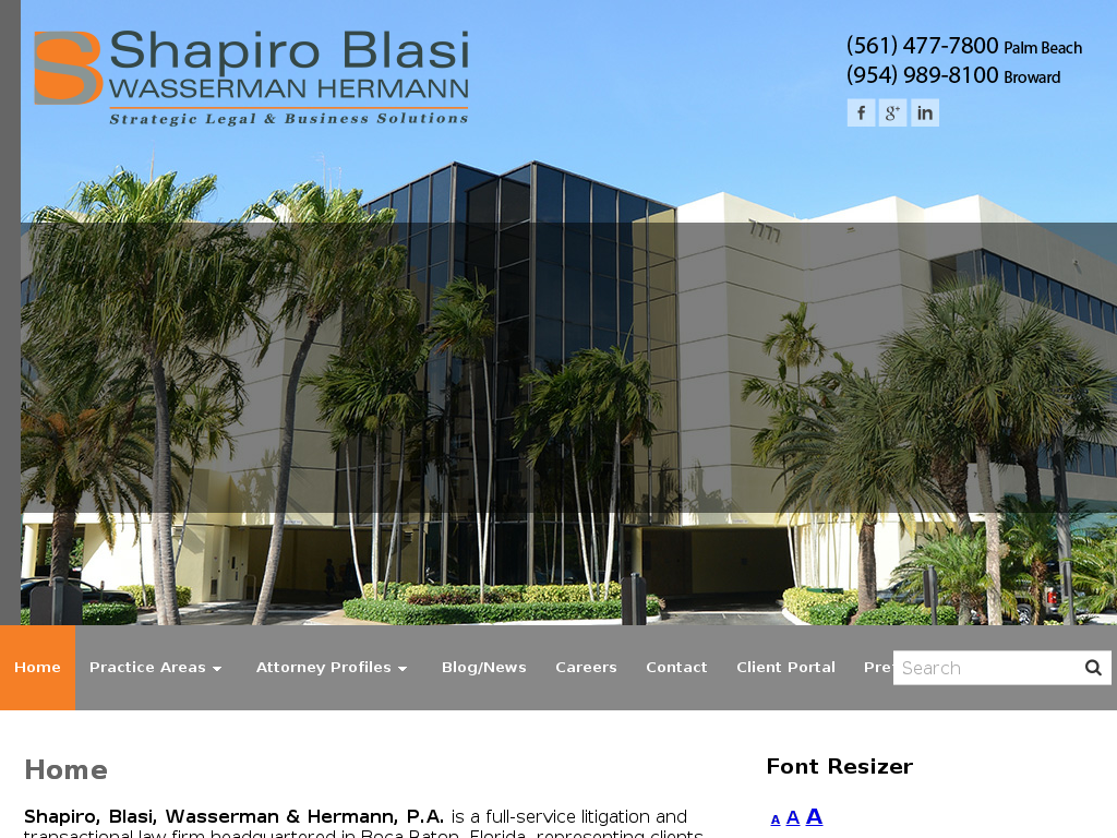 website screenshot
