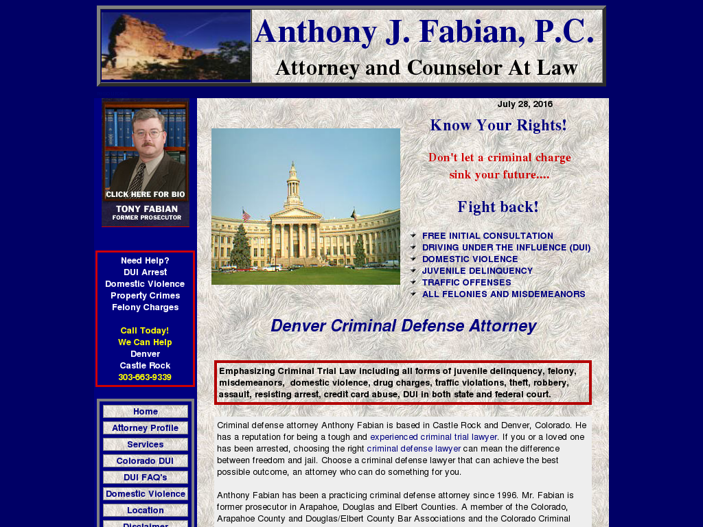 website screenshot