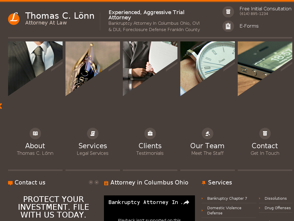 website screenshot
