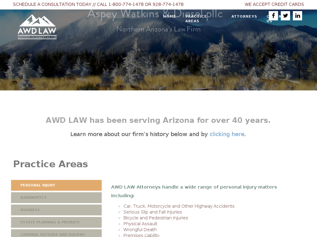 website screenshot