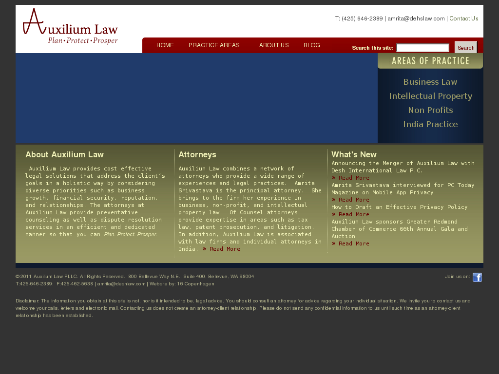 website screenshot