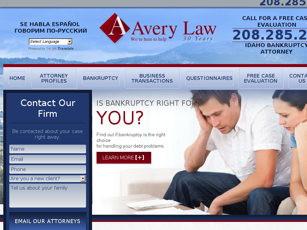 website screenshot