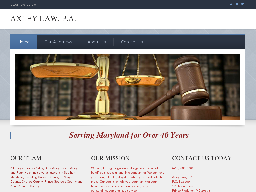 website screenshot