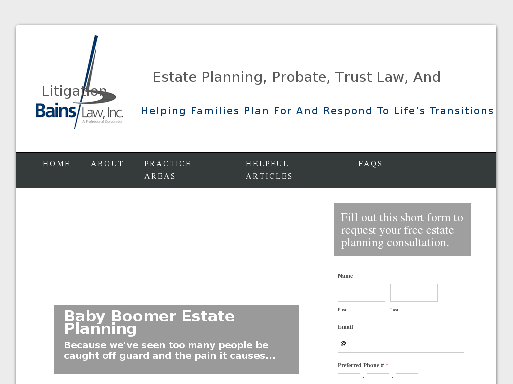 website screenshot