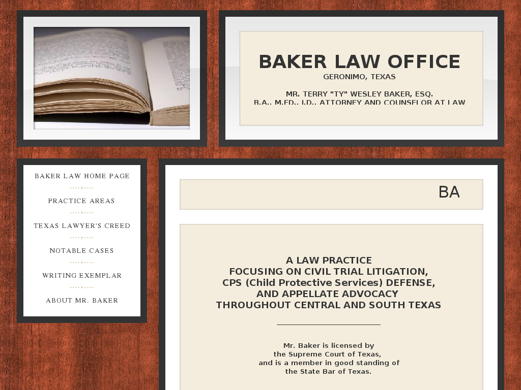 website screenshot