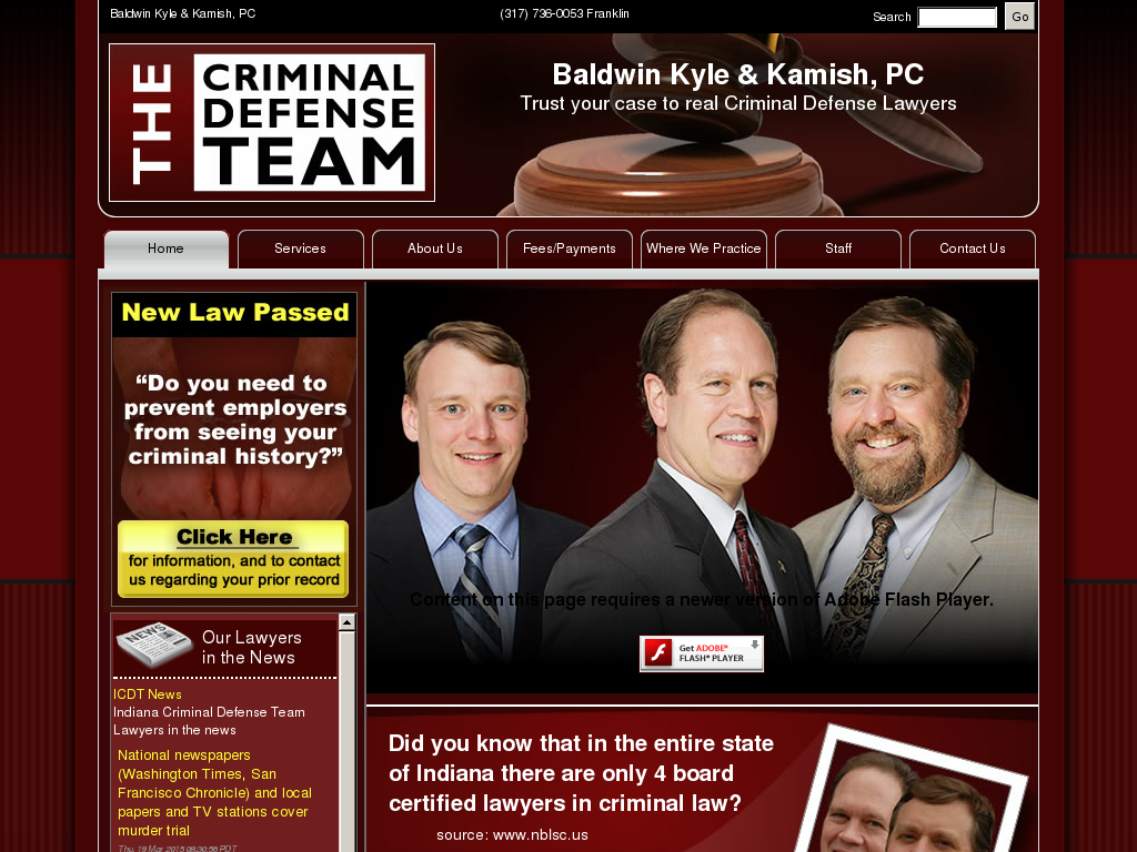 website screenshot