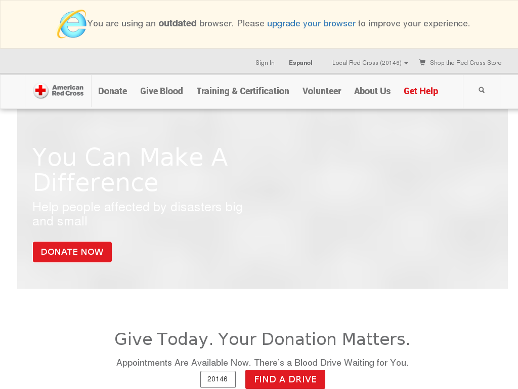 website screenshot