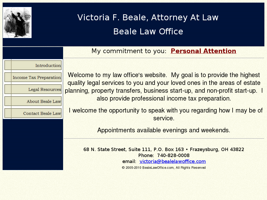 website screenshot