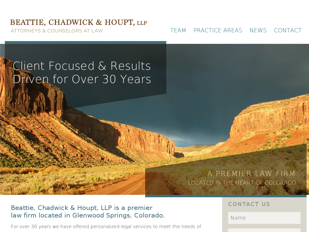 website screenshot