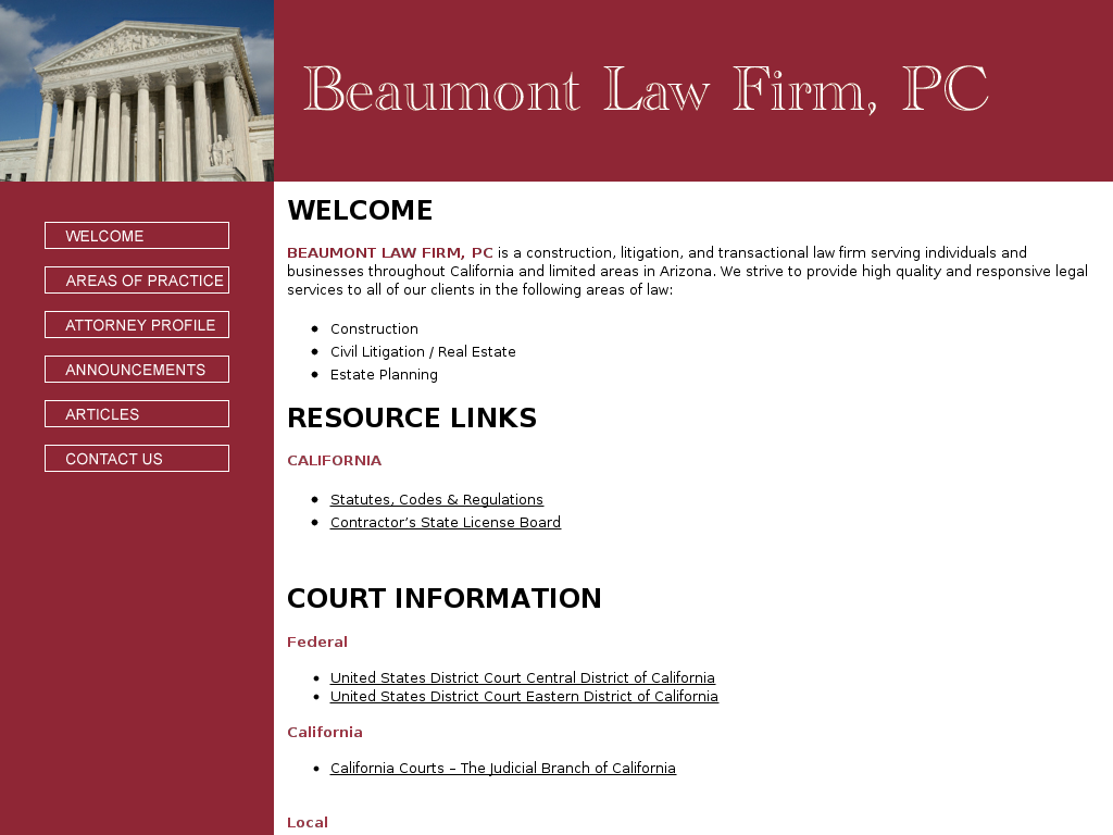 website screenshot