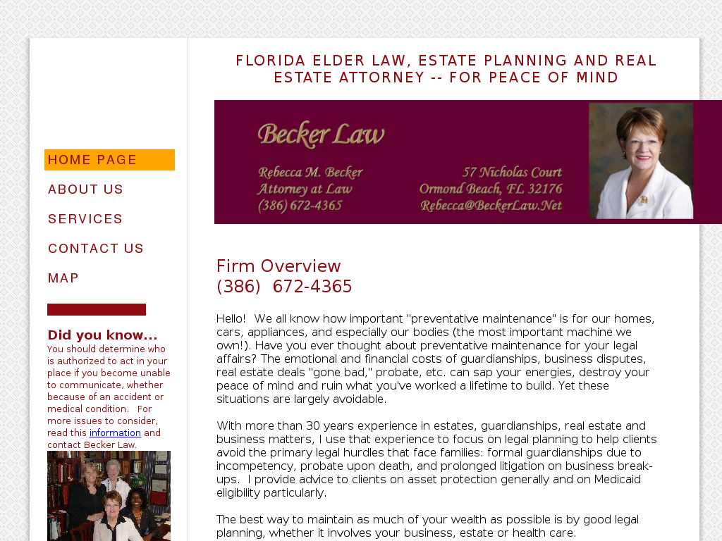 website screenshot