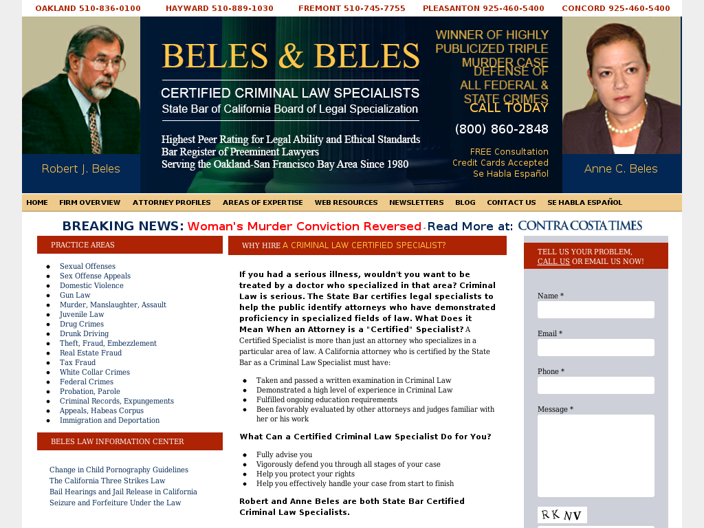 website screenshot