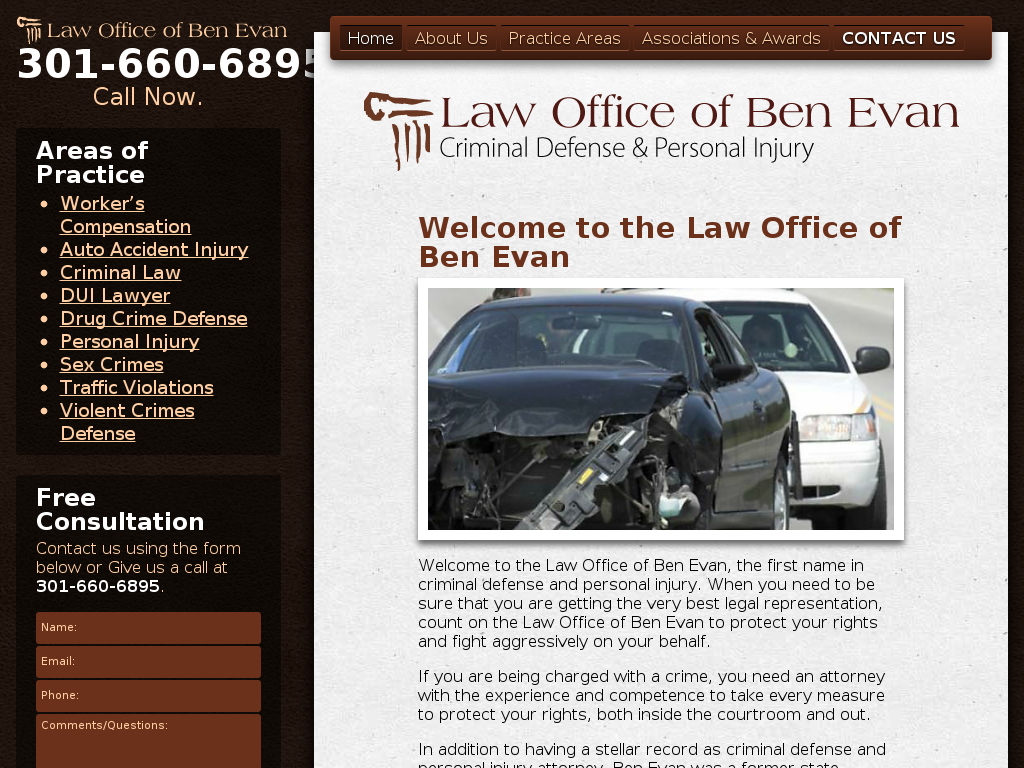 website screenshot