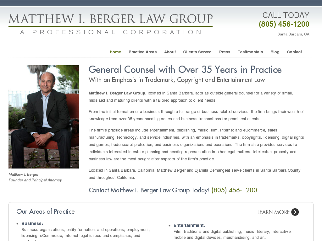 website screenshot