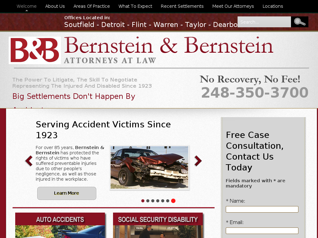 website screenshot