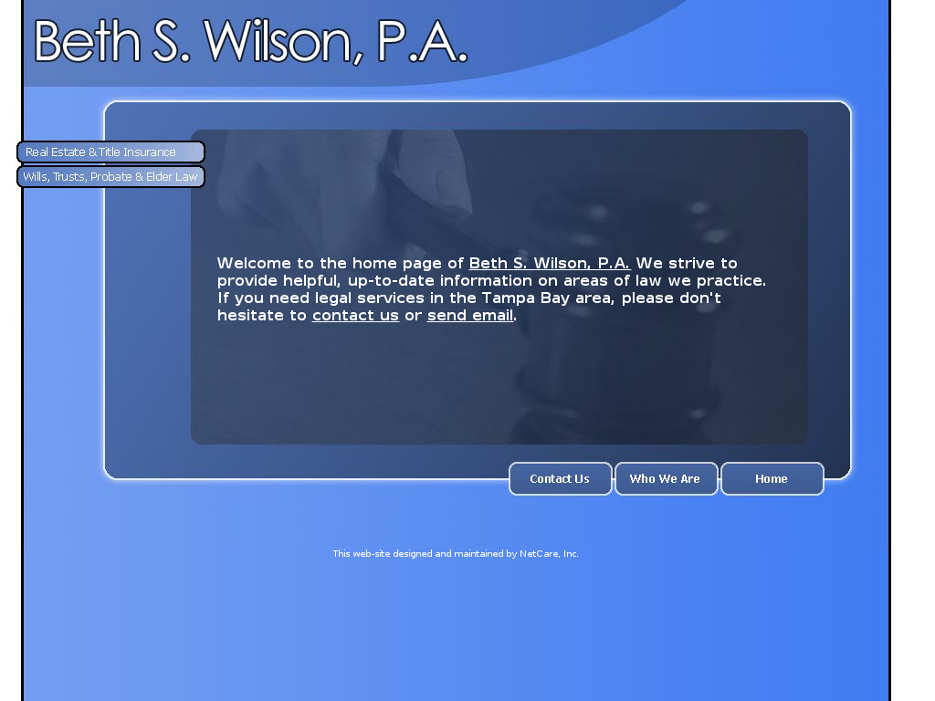 website screenshot