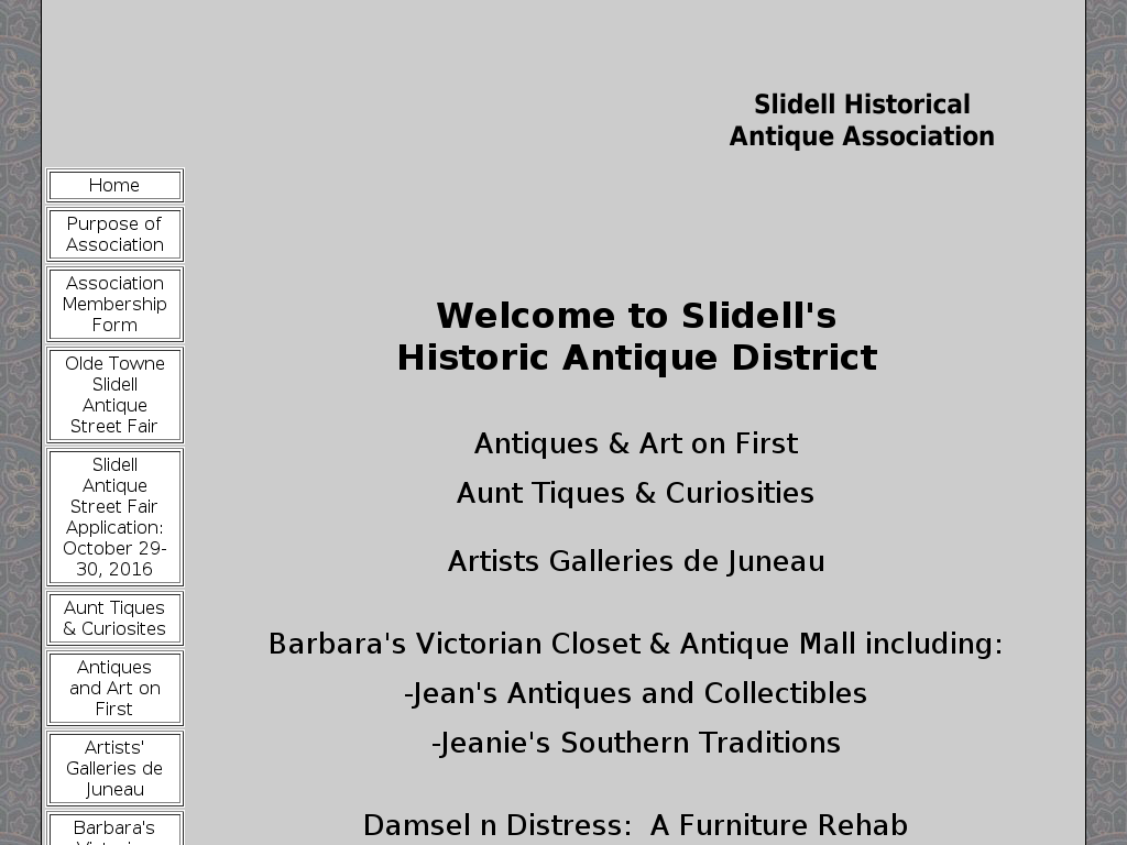 website screenshot