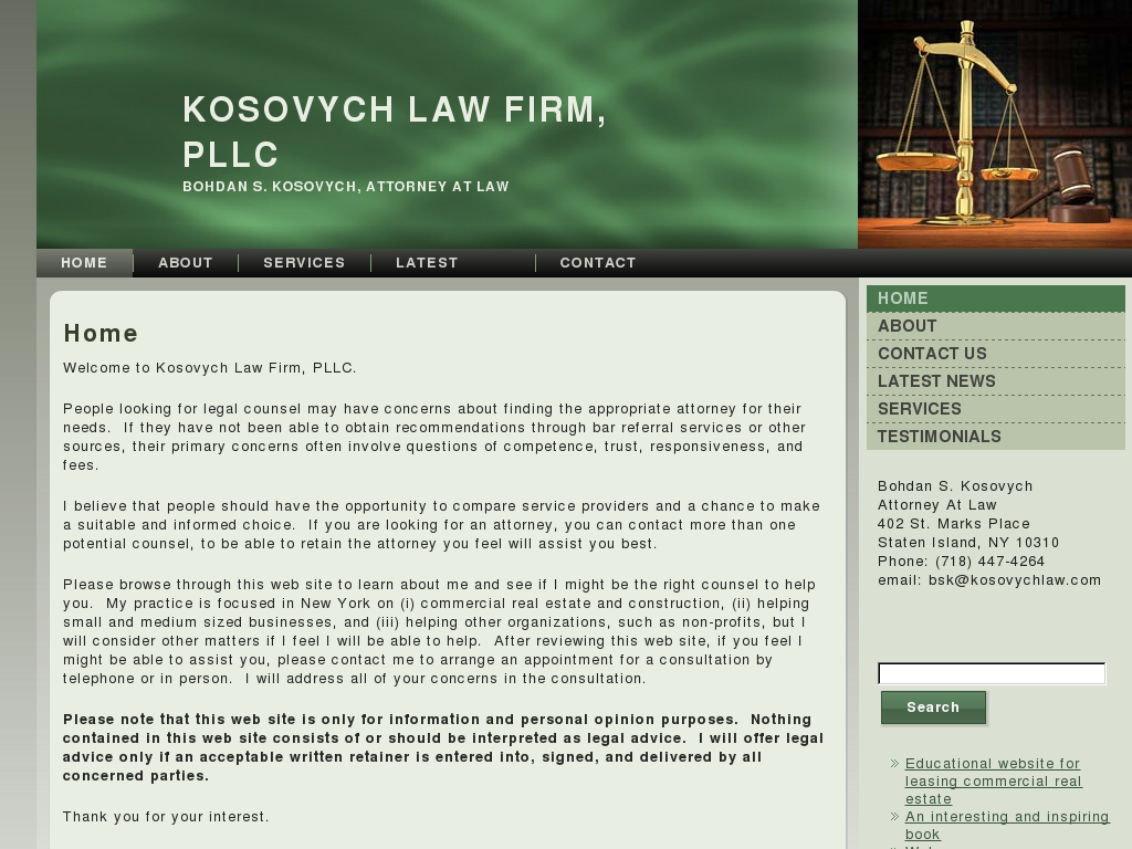 website screenshot
