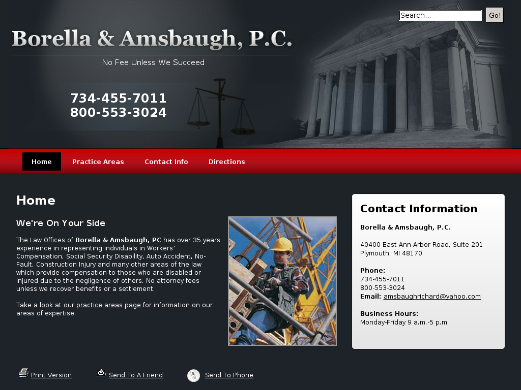 website screenshot