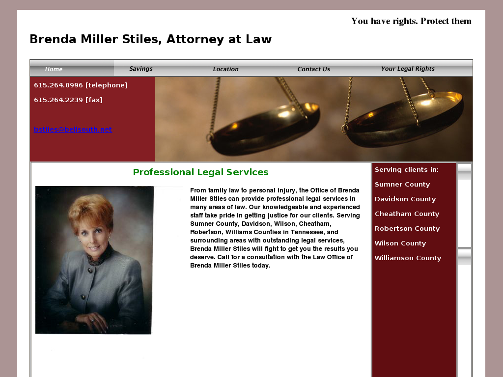 website screenshot