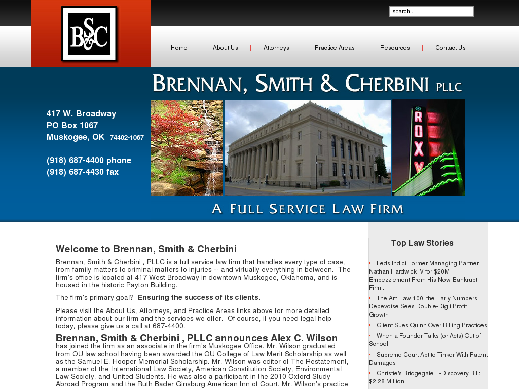 website screenshot