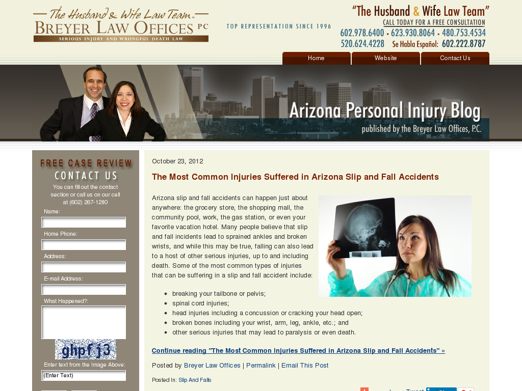 website screenshot