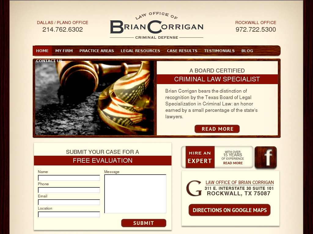 website screenshot