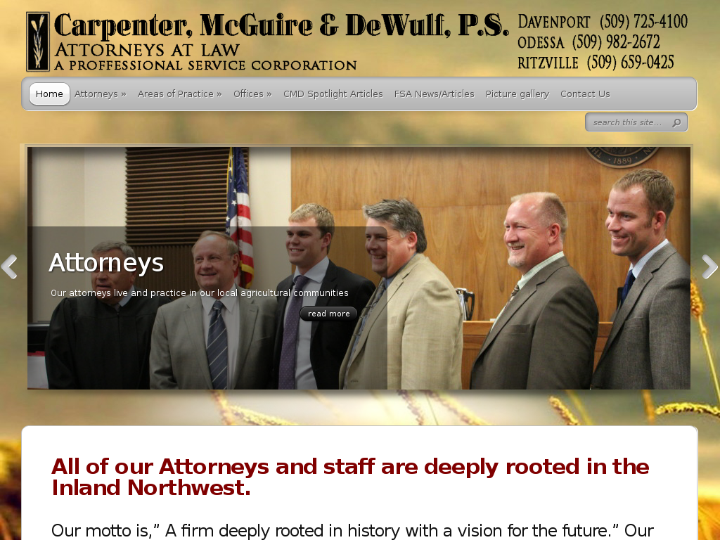 website screenshot