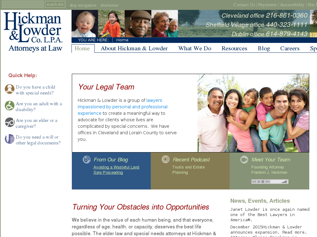 website screenshot