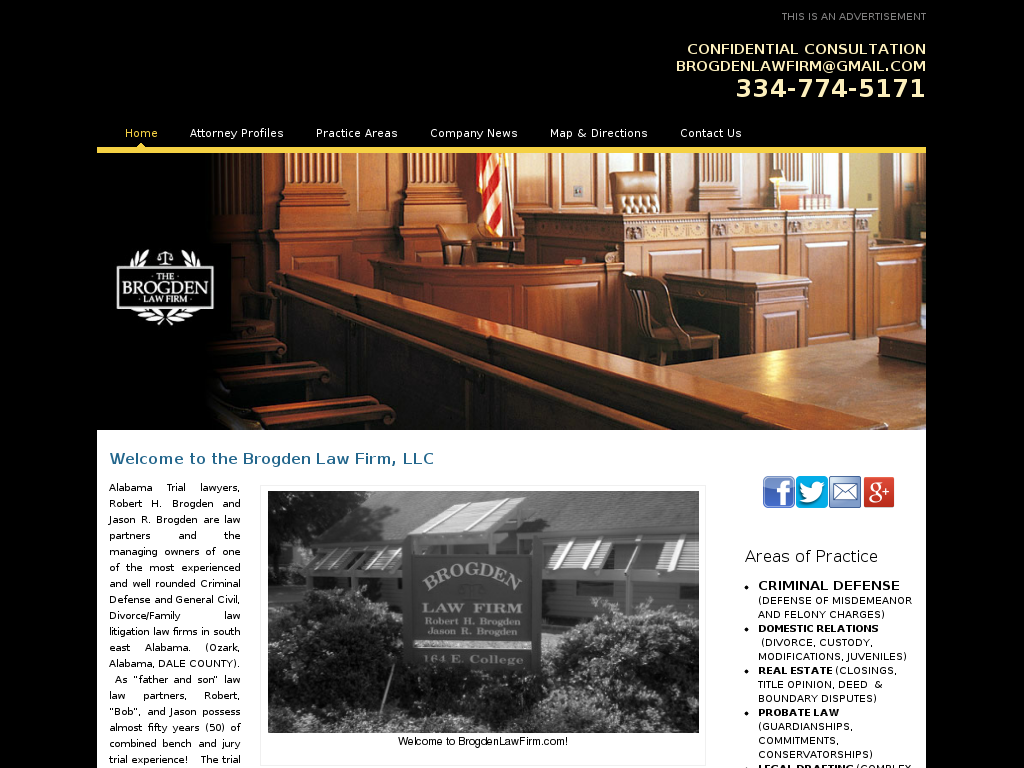 website screenshot