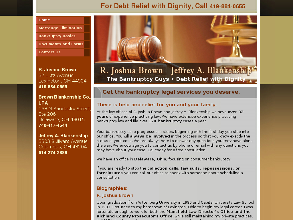 website screenshot