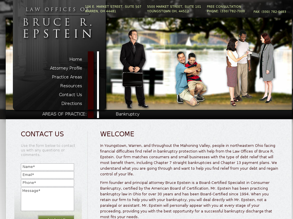 website screenshot