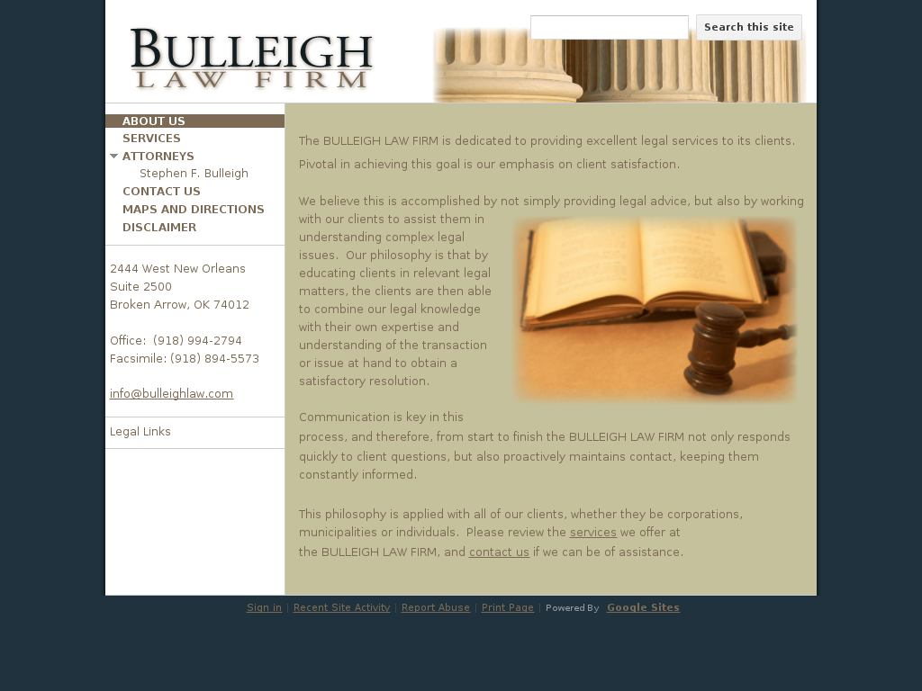 website screenshot