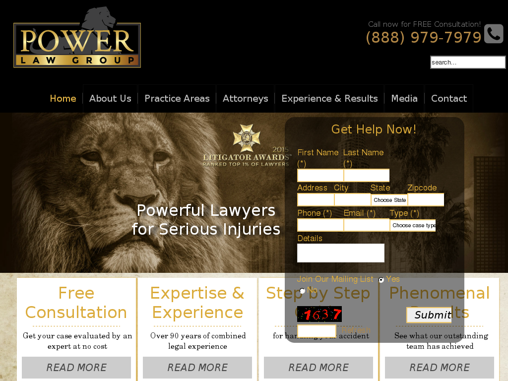website screenshot