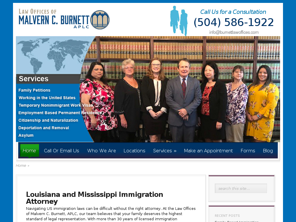 website screenshot